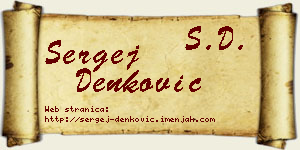 Sergej Denković vizit kartica